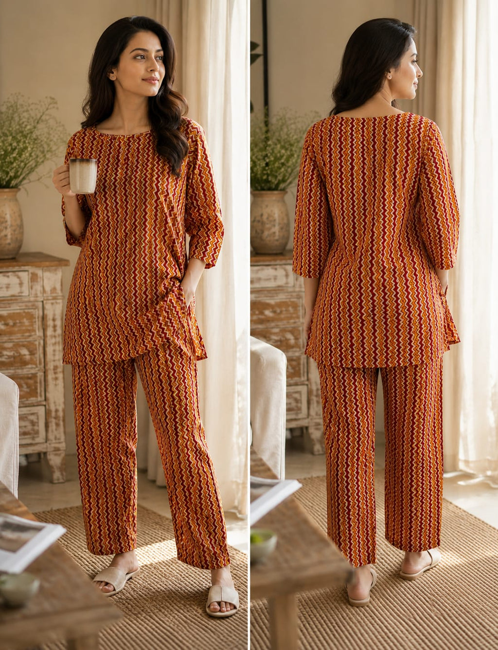 Amber Wave Cotton Co-ord Set