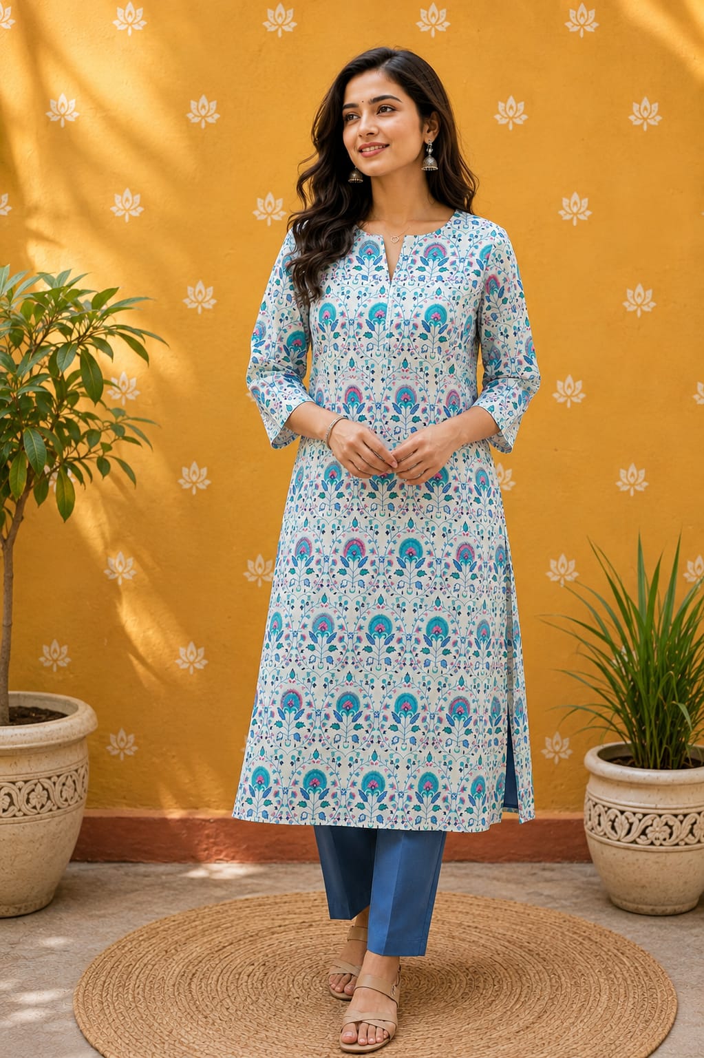 Phool Kurta